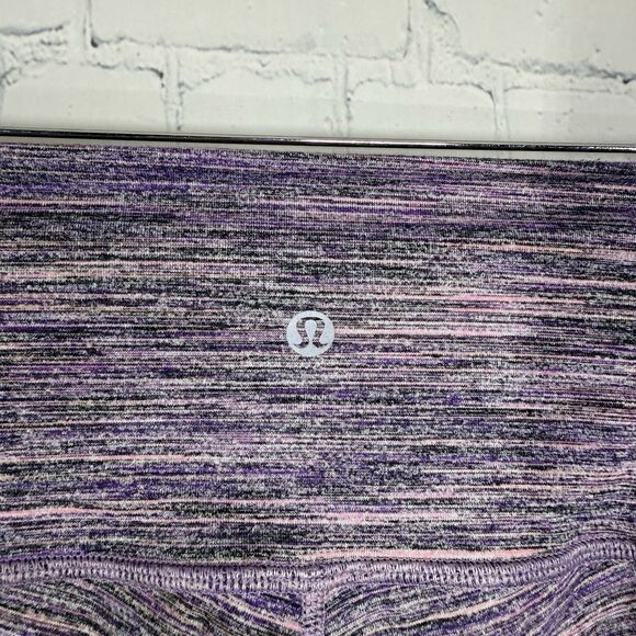 Lululemon Space Dye Leggings Women Size 6 Camo Lavender Gym Running Athletic - Picture 5 of 13